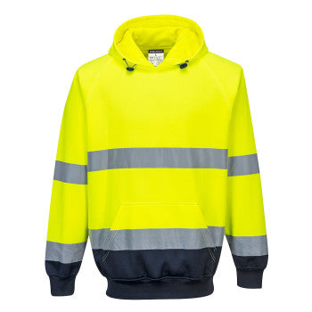 Portwest Hi Viz Two-Tone Hooded Sweater